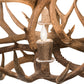 Meyda 33" Wide Antlers Whitetail Deer 4 LT Chandelier- 200437