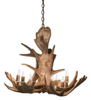 Meyda 33" Wide Antlers Moose 10 Light Chandelier- 200438