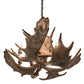 Meyda 33" Wide Antlers Moose 10 Light Chandelier- 200438