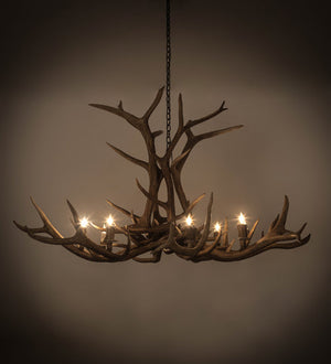 Meyda 66" Wide Antlers Elk 8 LT Chandelier- 200452