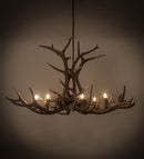 Meyda 66" Wide Antlers Elk 8 LT Chandelier- 200452