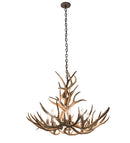 Meyda 32" Wide Antlers Mule Deer 8 Light Chandelier- 200453
