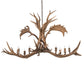 Meyda 64" Long Antlers Elk & Fallow Deer 8 Light Chandelier- 200454