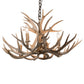Meyda 30" Wide Antlers Mule Deer 4 Light Chandelier- 200455 - MyBBQDirect