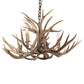 Meyda 30" Wide Antlers Mule Deer 4 Light Chandelier- 200455 - MyBBQDirect