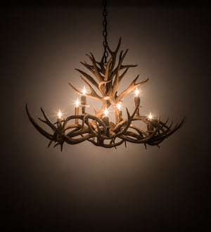 Meyda 39" Long Antlers 8 Light Oblong Chandelier- 200456 - MyBBQDirect