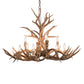 Meyda 42" Wide Antlers Mule Deer 10 LT Chandelier- 200458 - MyBBQDirect