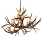 Meyda 42" Wide Antlers Mule Deer 10 LT Chandelier- 200458 - MyBBQDirect