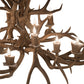 Meyda 45" Long Antlers Mule Deer 10 Light Chandelier- 200459 - MyBBQDirect