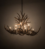 Meyda 45" Long Antlers Mule Deer 10 Light Chandelier- 200459 - MyBBQDirect