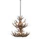 Meyda 34" Wide Antlers Mule Deer 12 LT Chandelier- 200460 - MyBBQDirect