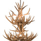 Meyda 34" Wide Antlers Mule Deer 12 LT Chandelier- 200460 - MyBBQDirect