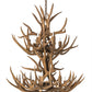 Meyda 34" Wide Antlers Mule Deer 12 LT Chandelier- 200460 - MyBBQDirect