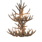 Meyda 34" Wide Antlers Mule Deer 12 LT Chandelier- 200460 - MyBBQDirect