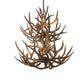 Meyda 34" Wide Antlers Mule Deer 12 LT Chandelier- 200460 - MyBBQDirect