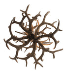 Meyda 34" Wide Antlers Mule Deer 12 LT Chandelier- 200460 - MyBBQDirect