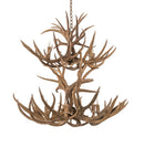 Meyda 42" Wide Antlers Mule Deer 12 Light Chandelier- 200463 - MyBBQDirect