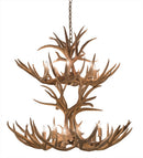 Meyda 42" Wide Antlers Mule Deer 12 Light Chandelier- 200463 - MyBBQDirect
