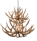 Meyda 42" Wide Antlers Mule Deer 12 Light Chandelier- 200463 - MyBBQDirect