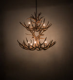 Meyda 42" Wide Antlers Mule Deer 12 Light Chandelier- 200463 - MyBBQDirect