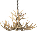 Meyda 32" Wide Antlers Mule Deer 4 Light Chandelier- 200464 - MyBBQDirect