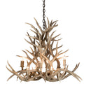Meyda 38" Wide Antlers Mule Deer 8 Light Chandelier- 200465 - MyBBQDirect