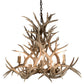 Meyda 38" Wide Antlers Mule Deer 8 Light Chandelier- 200465 - MyBBQDirect