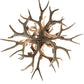 Meyda 38" Wide Antlers Mule Deer 8 Light Chandelier- 200465 - MyBBQDirect