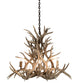 Meyda 38" Wide Antlers Mule Deer 8 Light Chandelier- 200465 - MyBBQDirect