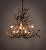 Meyda 38" Wide Antlers Mule Deer 8 Light Chandelier- 200465 - MyBBQDirect
