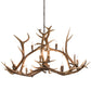 Meyda 70" Long Antlers Elk 10 Light Oblong Chandelier- 200466 - MyBBQDirect
