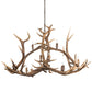 Meyda 70" Long Antlers Elk 10 Light Oblong Chandelier- 200466 - MyBBQDirect