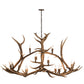 Meyda 70" Long Antlers Elk 10 Light Oblong Chandelier- 200466 - MyBBQDirect