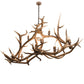 Meyda 70" Long Antlers Elk 10 Light Oblong Chandelier- 200466 - MyBBQDirect