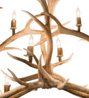 Meyda 66.5" Long Antlers Elk 10 Light Oblong Chandelier- 200467 - MyBBQDirect
