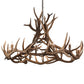 Meyda 56" Wide Antlers Elk 12 LT Chandelier- 200468 - MyBBQDirect