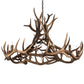 Meyda 56" Wide Antlers Elk 12 LT Chandelier- 200468 - MyBBQDirect