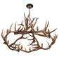 Meyda 56" Wide Antlers Elk 12 LT Chandelier- 200468 - MyBBQDirect