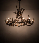 Meyda 56" Wide Antlers Elk 12 LT Chandelier- 200468 - MyBBQDirect
