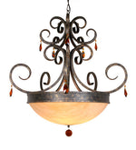 Meyda 36" Wide Serratina Chandelier 200730 - MyBBQDirect