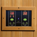 Golden Designs Dynamic "Gracia" 1-2-person Low EMF FAR Infrared Sauna Canadian Hemlock DYN-6119-01