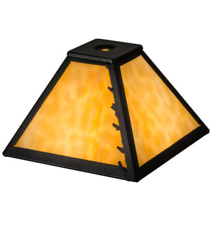 Meyda 8" Square Leaf Edge Shade 202237
