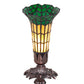 Meyda 8" High Stained Glass Pond Lily Victorian Accent Lamp - 20230