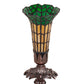 Meyda 8" High Stained Glass Pond Lily Victorian Accent Lamp - 20230