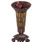 Meyda 8" High Stained Glass Pond Lily Victorian Accent Lamp - 20232