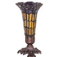 Meyda 8" High Stained Glass Pond Lily Victorian Accent Lamp - 20233