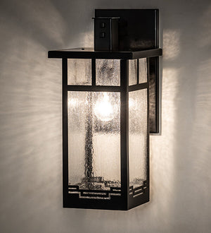 Meyda 9" Wide Roylance Solid Mount Wall Sconce 203955