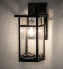Meyda 9" Wide Roylance Solid Mount Wall Sconce 203955