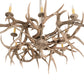 Meyda 84" Long Antlers Elk 8 Light Oblong Chandelier- 210039