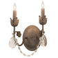Meyda 9.5" Wide Antonia 2 Light Wall Sconce- 211574